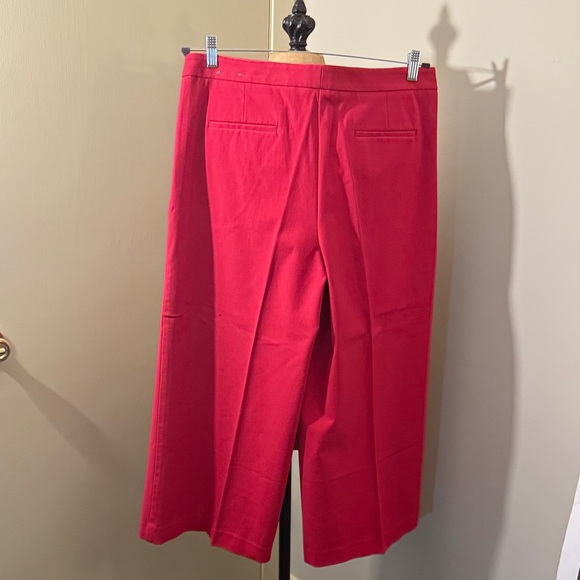 Ann Taylor Red Wide Leg Pants - Picture 4 of 7